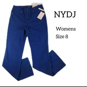 NYDJ MARYLIN STRAIGHT WOMENS JEANS SIZE 8 LIFT&TUCK TECHNOLOGY